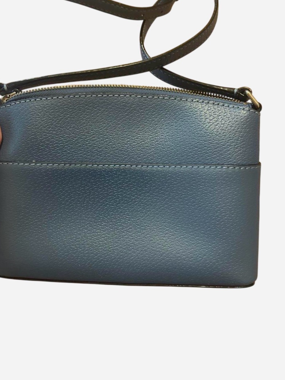 kate spade Blue Pebbled Leather Crossbody with Gold Hardware - Picture 2 of 4